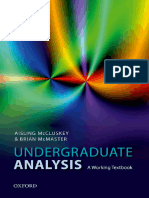 Aisling McCluskey, Brian McMaster - Undergraduate Analysis - A Working Textbook-Oxford University Press (2018)