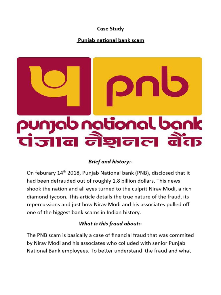 Pnb scam case study by himanshu sain pdf money business