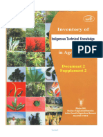 Inventory of Indigenous Technical Knowledge in Agriculture Document 2.2