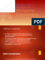 Evolution of The Philippine Constitution - LNK