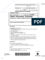 Digital Information Technology: 21193L Component 3: Effective Digital Working Practices