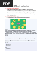 OOP Sample Question Bank Solution