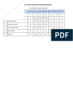 Laporan Time Schedule Projek Konstruksi Tabel Rapi