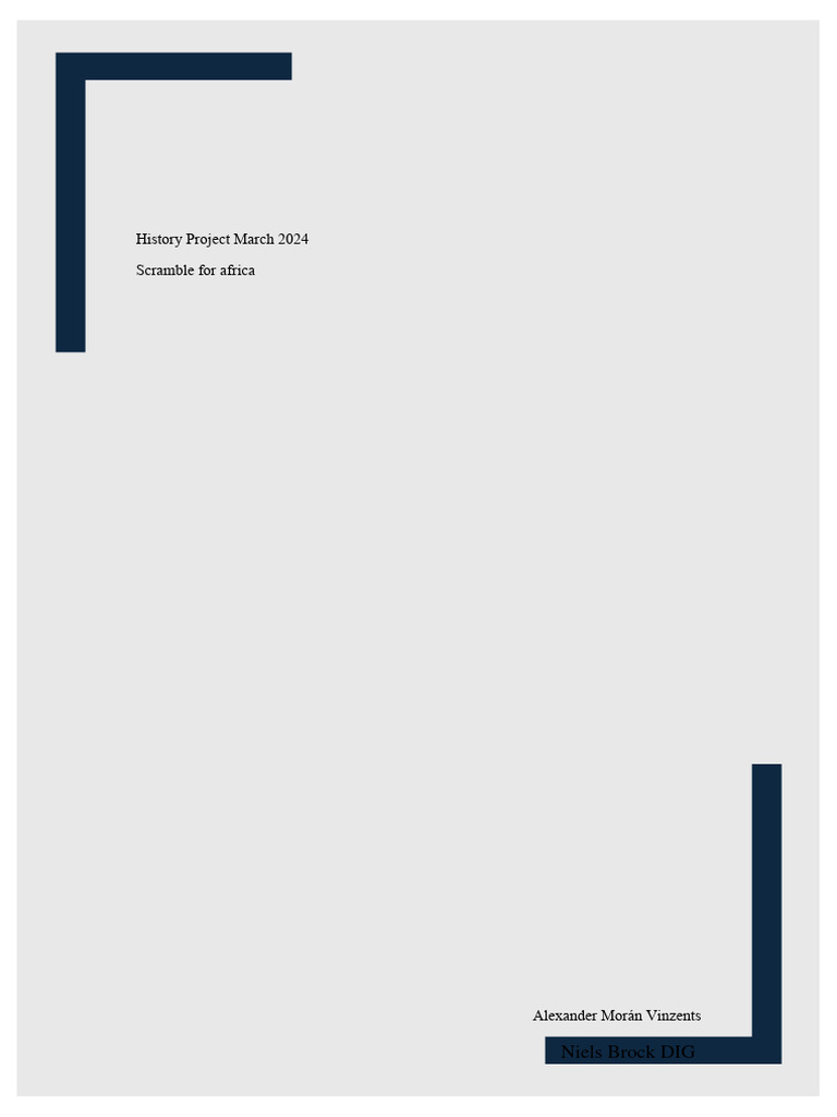 Scramble for Africa: Historical Analysis | PDF | Colonialism | Africa