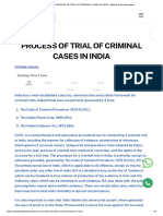 PROCESS OF TRIAL OF CRIMINAL CASES IN INDIA - Bhatt & Joshi Associates