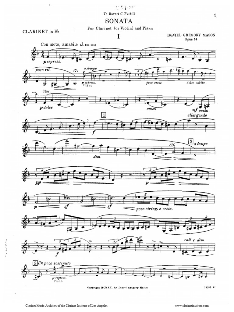 Mason Sonata | PDF | Woodwind Instruments | Aerophones