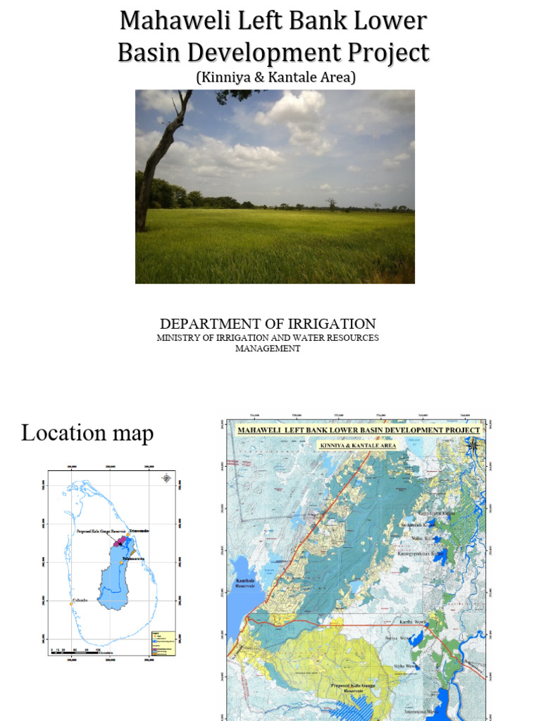 Kinniya Kantale Irrigation Project Overview | PDF