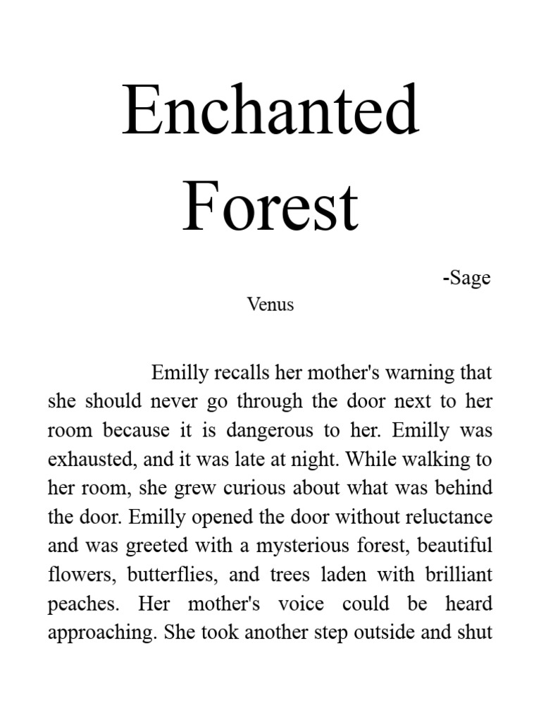 Enchanted Forest Pdf