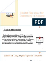 Digital Signature for Trademark in Kolkata