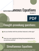 Simultaneous Equations Education Presentation in Green and Cream Geometric - 20240406 - 140934 - 0000
