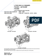Repair Manual For CNH U.K. Engines 667TA/EEG - 667TA/EEC - 667TA/EBF 667TA/EED - 667TA/EBD