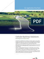 Cellular Backhaul Solutions: Application Brochure