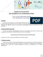 GUIDE D'UTILISATION DES ELEMENTS DE COMMUNICATION (1)