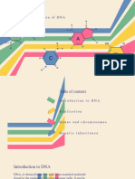 Structure and Function of DNA Presentation in Colorful Retro Illustrative Style