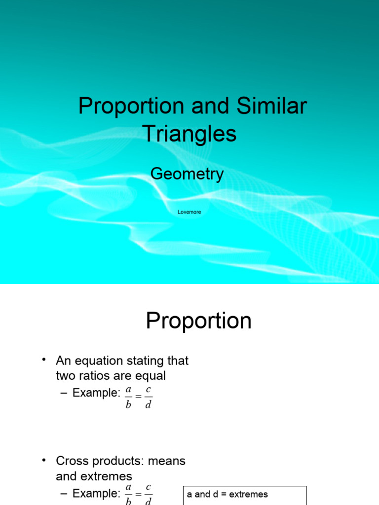 Similar Triangles PPT and Examples | PDF | Triangle | Elementary Geometry