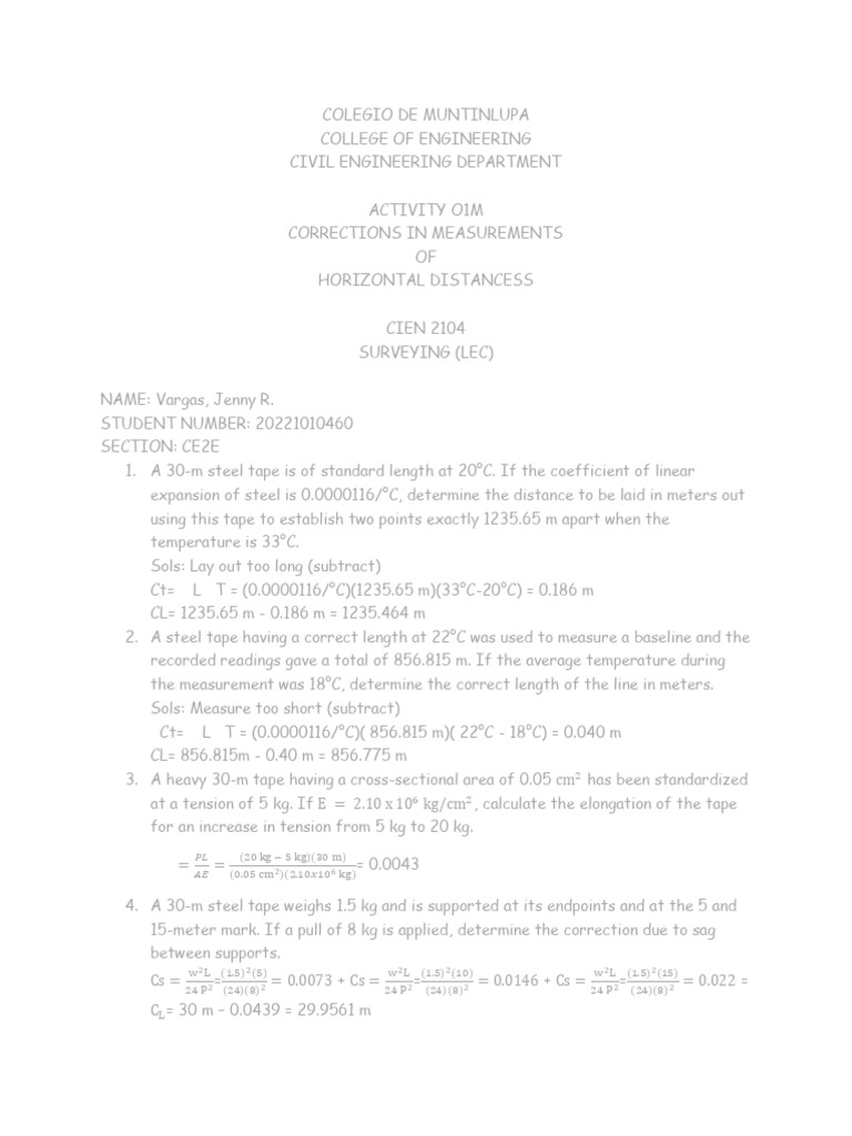 Activity 1 Surveying PDF