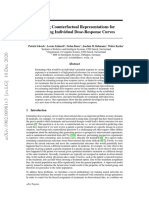 Learning Counterfactual Representations for Estimating Individual Dose-Response Curves