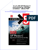 Ebook 5 Steps To A 5 500 Ap Physics C Questions To Know by Test Day Second Edition PDF Full Chapter PDF