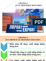 Giao dịch TMQT Chương 4 - Quy trình Xuất nhập khẩu