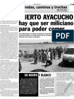 Puerto Ayacuco Hay Que Ser Miliciano para Poder Comer