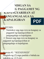 Paninindigan Sa Tamang Paggamit NG Kapangyarihan at Pangangalaga Sa Kapaligiran