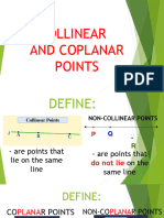 COLLINEAR and COPLANAR POINTS