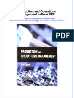 Download ebook Production And Operations Management Pdf full chapter pdf