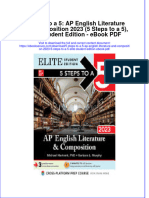 Download ebook 5 Steps To A 5 Ap English Literature And Composition 2023 5 Steps To A 5 Elite Student Edition Pdf full chapter pdf