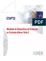 Modelado de Dispositivos de Proteccion en CA - Parte II - ETAP 22.0.2