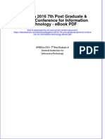Ebook Ipgdcon 2016 7Th Post Graduate Doctoral Conference For Information Technology PDF Full Chapter PDF