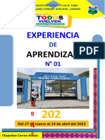 01 EXPERIENCIA DE APRENDIZAJE ARTE Y CULTURA 2023 3° - 4° - 5°-Prof. Alexsis