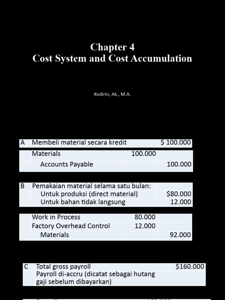 Cost System and Accumulation Overview | PDF | Cost Of Goods Sold ...