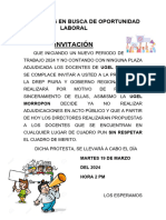 Docentes en Busca de Oportunidad Laboral