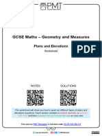 GCSE GEOMETRY PLANS AND ELEVATION EXERCISE
