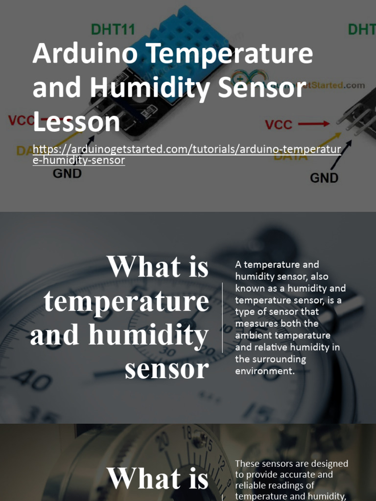 Temperature and Humidity Sensor Lesson | PDF | Humidity | Sensor