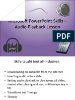 MS PowerPoint 2019-365 - Audio Playback