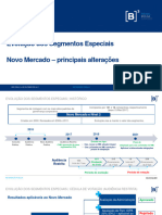 Evolucao Segmentos Especiais NM - Aprovado CVM