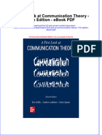 Download ebook A First Look At Communication Theory 11Th Edition Pdf full chapter pdf