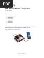 V5 Controller and Brain Wireless Setup | PDF