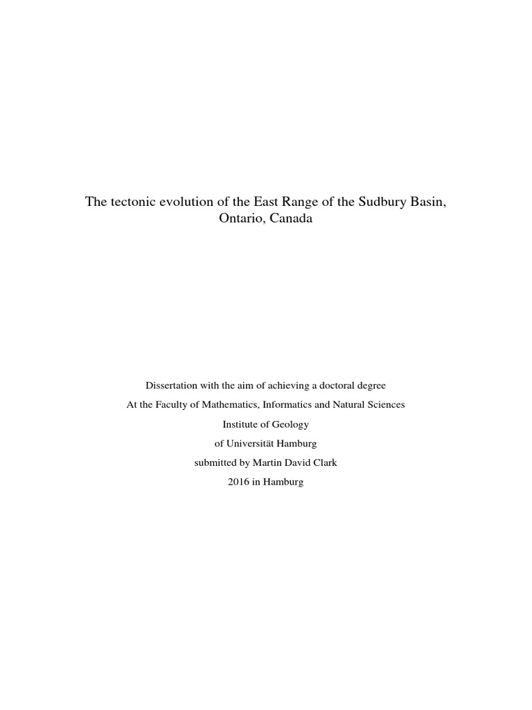 Dissertation Pdf Fault Geology Geology