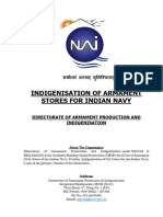 Indigenisation of Armament Stores For Indian Navy - 1