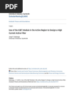 Use of The IGBT Module in The Active Region To Design A High Curr