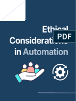 Ethical Considerations In: Automation