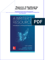 Ebook A Writers Resource A Handbook For Writing and Research PDF Full Chapter PDF