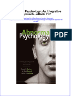 Ebook Abnormal Psychology An Integrative Approach PDF Full Chapter PDF