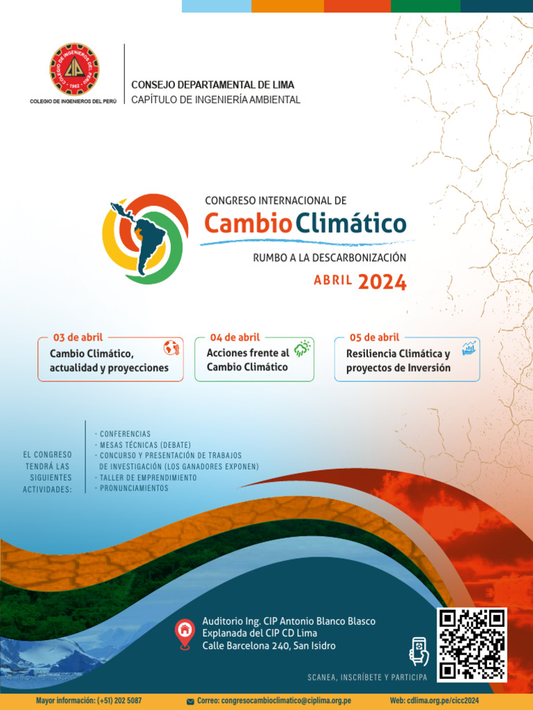 Congreso Internacional sobre Cambio Climático | PDF | Perú | Ciencias ...