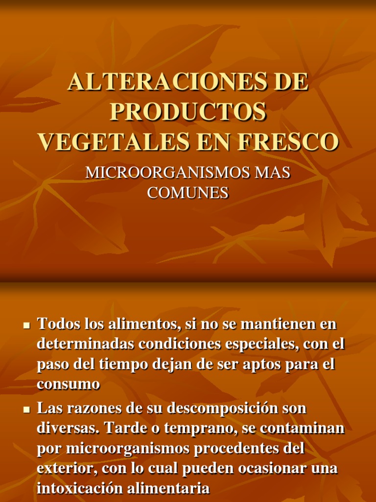 Bacterias en Frutas y Su Alteración | PDF | Microorganismo | Alimentos
