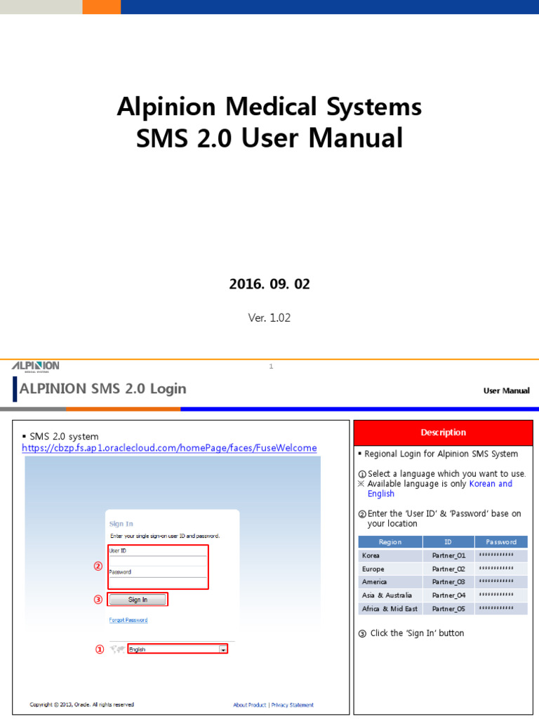 SMS 2.0 User Manual - 20160829 - V1.02 | PDF | Button (Computing ...
