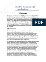 Piezoelectric Materials and Applications