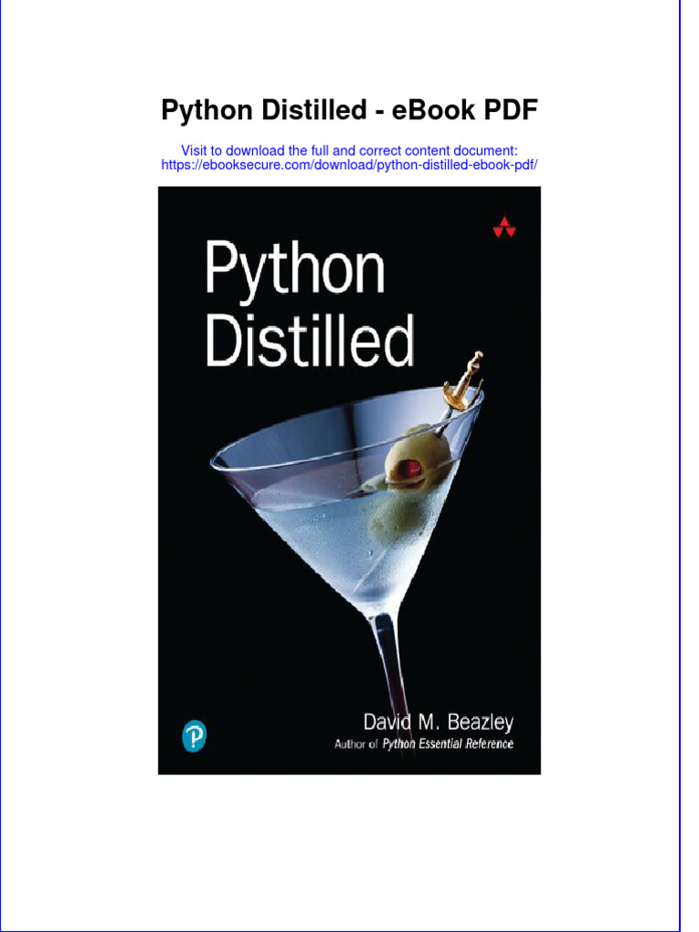 Ebook Python Distilled PDF Full Chapter PDF PDF Class